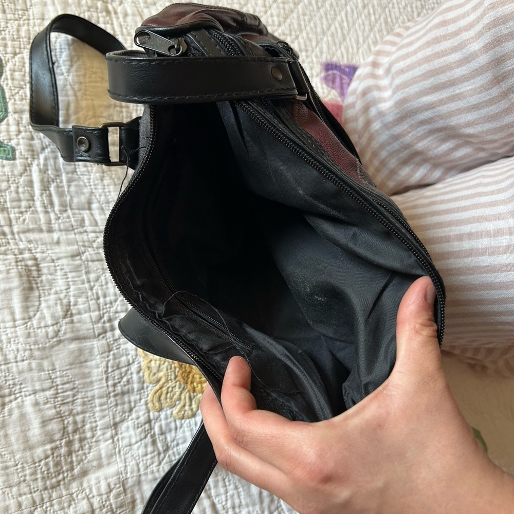 Unique, Patchwork Leather Handbag - image 7